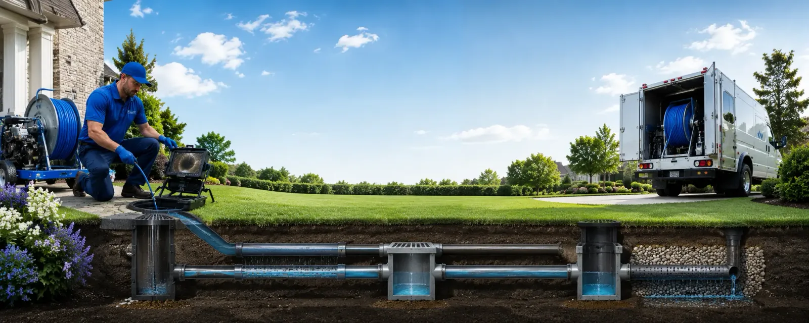 Outdoor drain cleaning information for New Virginia, IA